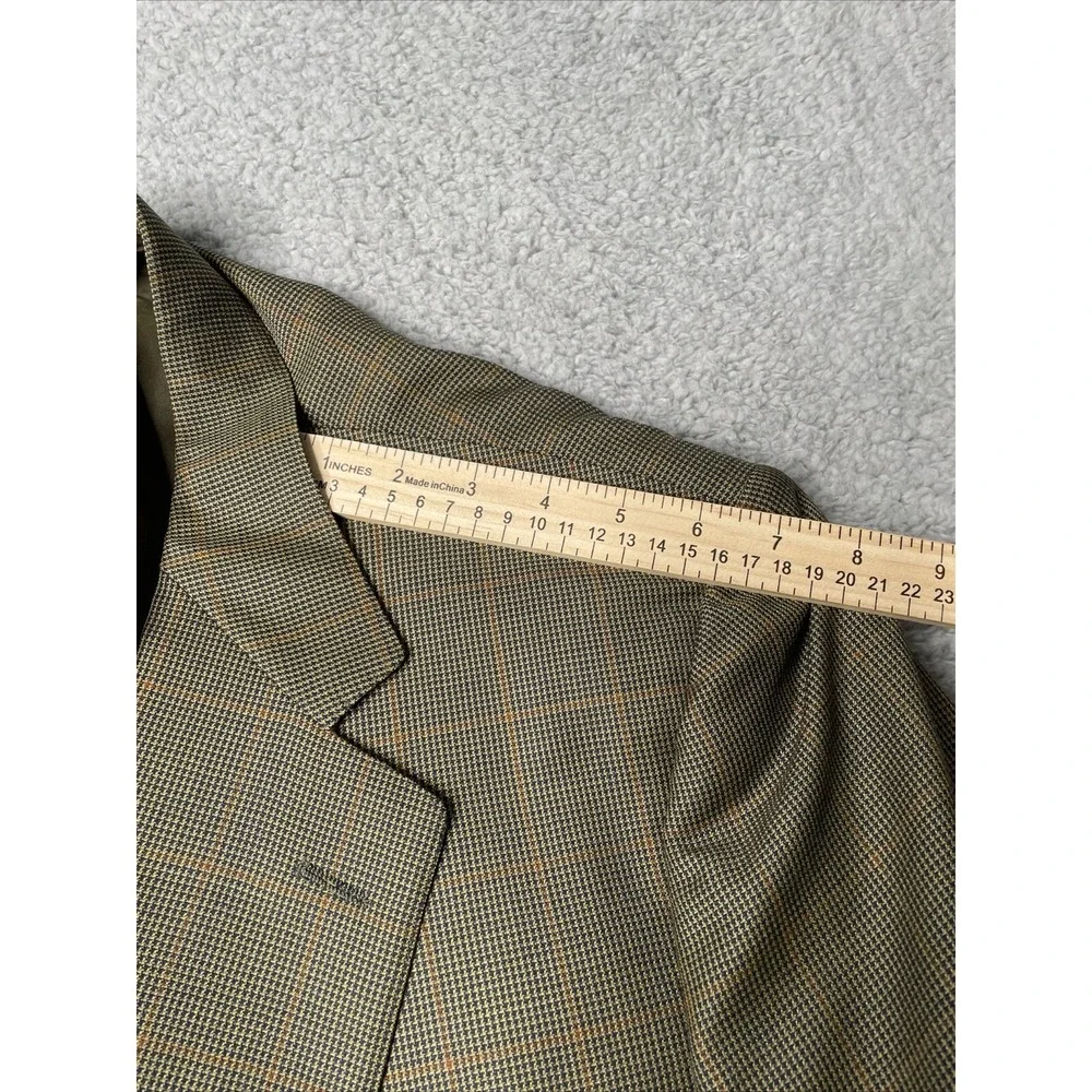Canali Holt Renfrew Brown Tan 100% Wool Blazer Suit Jacket Size‎ 54 (44 US)